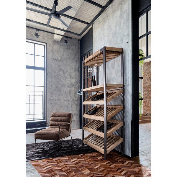 Brūns atpūtas krēsls no ādas imitācijas Brianna – Bizzotto-image-4