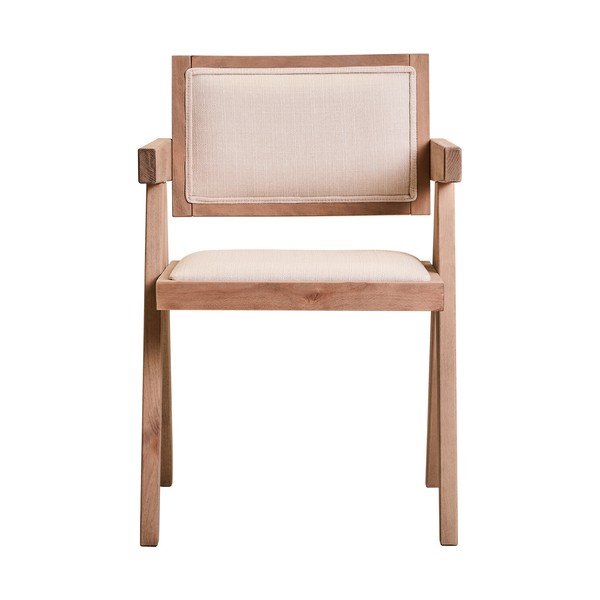 Dabīga toņa polsterēts pusdienu krēsls Cebu – Premier Housewares-image-2