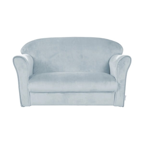 Gaiši zils samta bērnu dīvāns 78 cm Lil Sofa – Roba