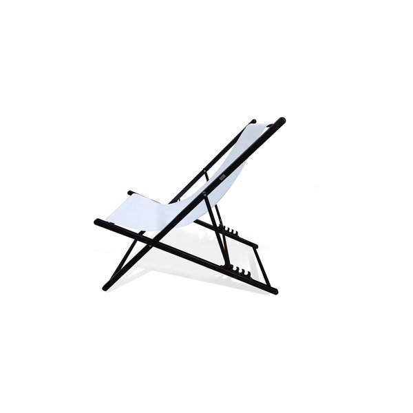 Balts saliekams dārza atpūtas krēsls Bonami Essentials Deck, garums 106 cm-image-2