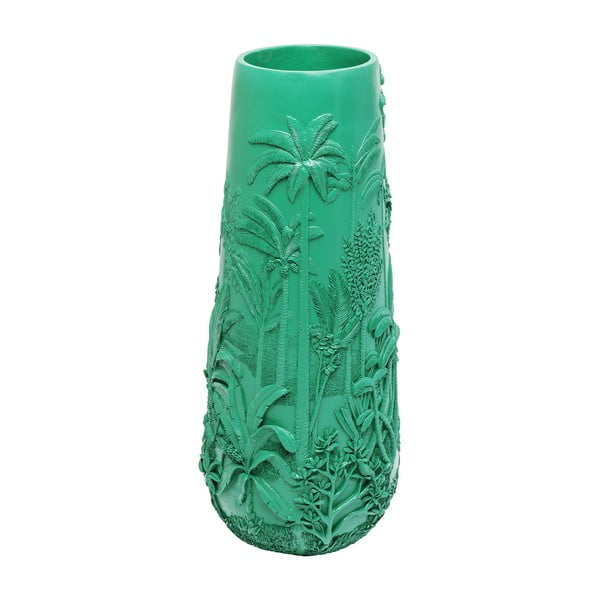 Vāze tirkīza zaļa Kare Design Jungle Turquoise, augstums 83 cm