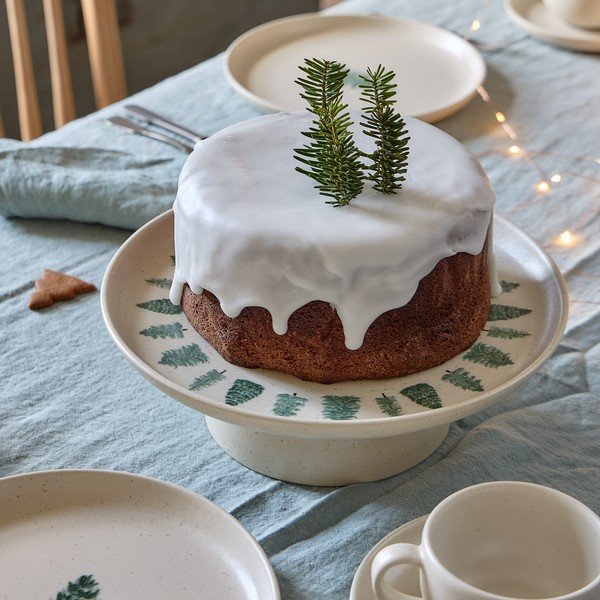 Akmensmasas kūku paplāte ar Ziemassvētku motīvu Pacifica Christmas Tree – Casafina-image-1