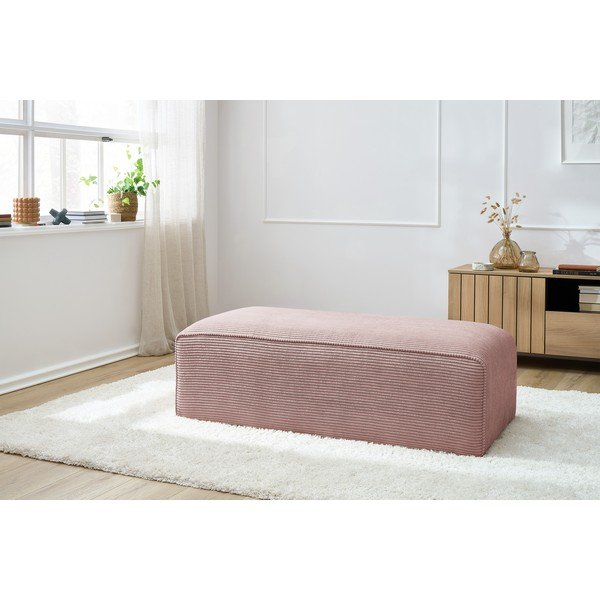 Rozā velveta modulārais kāju soliņš Megeve – Bobochic Paris-image-1