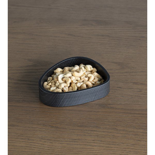 Melna dekoratīva koka uzglabāšanas kaste 14x12,5x3 cm Curve S – LIND DNA-image-2