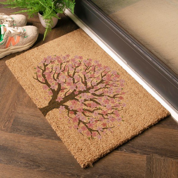 Kokosšķiedras kājslauķis 60x90 cm Blossom Tree of Life – Artsy Doormats-image-1