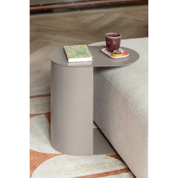 Metāla sānu galdiņi (2 gab.) 30x45 cm Riqueza Oval – Leitmotiv-image-1