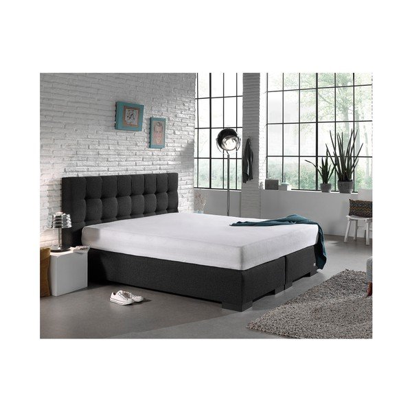Balts elastīgs palags Sleeptime Molton, 190/200 x 220/230 cm-image-2