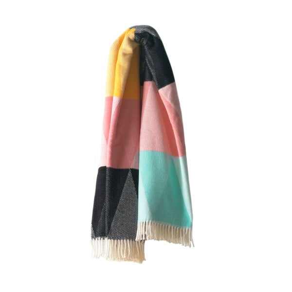 Krāsains pleds ar kokvilnu Euromant Pastelino, 140 x 180 cm