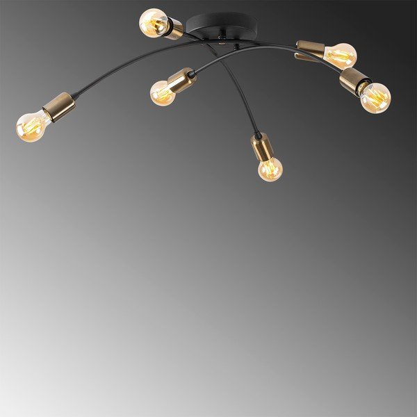 Melna griestu lampa 67x67 cm Banana – Opviq lights-image-3