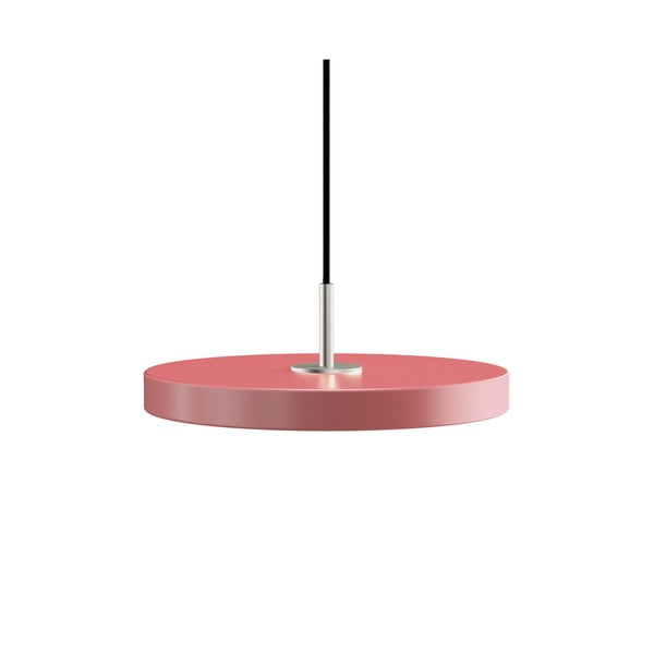 Rozā LED piekaramā lampa ar metāla abažūru ø 31 cm Asteria Mini – UMAGE