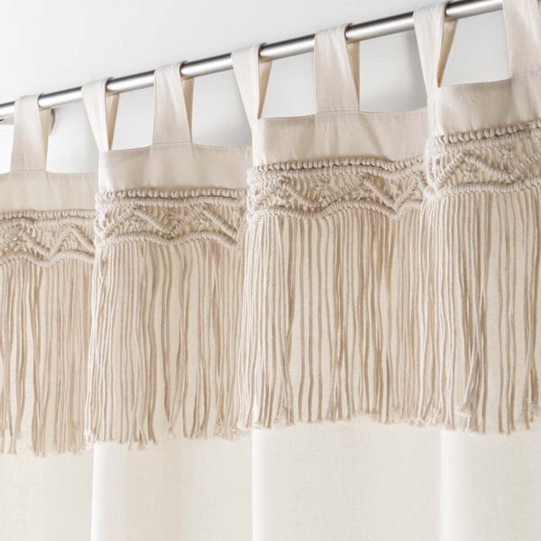 Bēšs aizkars 140x240 cm Samaya – douceur d'intérieur-image-1