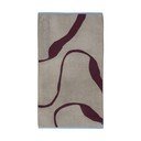 Bordo/pelēkbēšs frotē dvielis no organiskās kokvilnas  70x133 cm Nova Arte  – Mette Ditmer Denmark