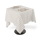 Kokvilnas galdauts 150x150 cm Gingham – Tiseco Home Studio
