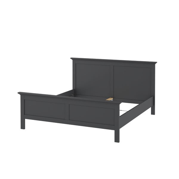 Pelēka divvietīga gulta 160x200 cm Paris – Tvilum-image-3