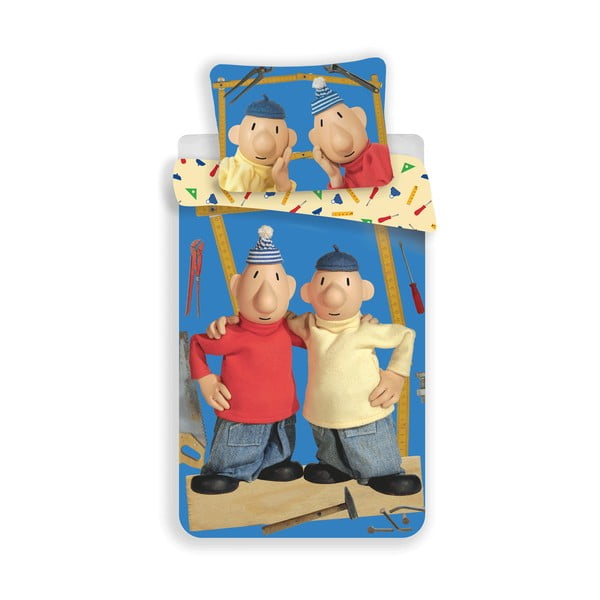 Vienguļamā kokvilnas bērnu gultas veļa 140x200 cm Pat a Mat – Jerry Fabrics