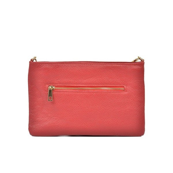 Sarkana ādas rokassomiņa Anna Luchini Kate-image-3