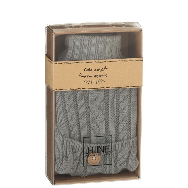 Pelēka termo pudele J-Line Buttons-image-1