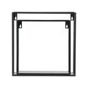 2 melnu sienas plauktu komplekts WOOOD Meert