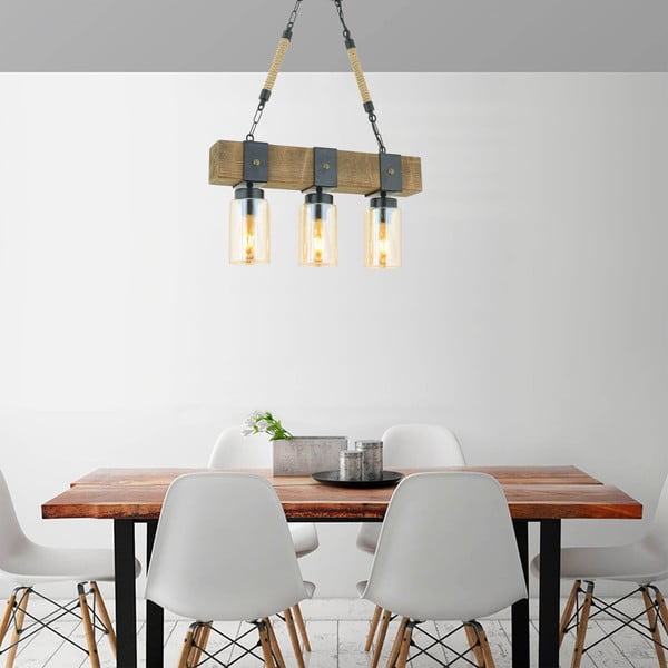 Griestu lampa no egles koka Simona-image-1