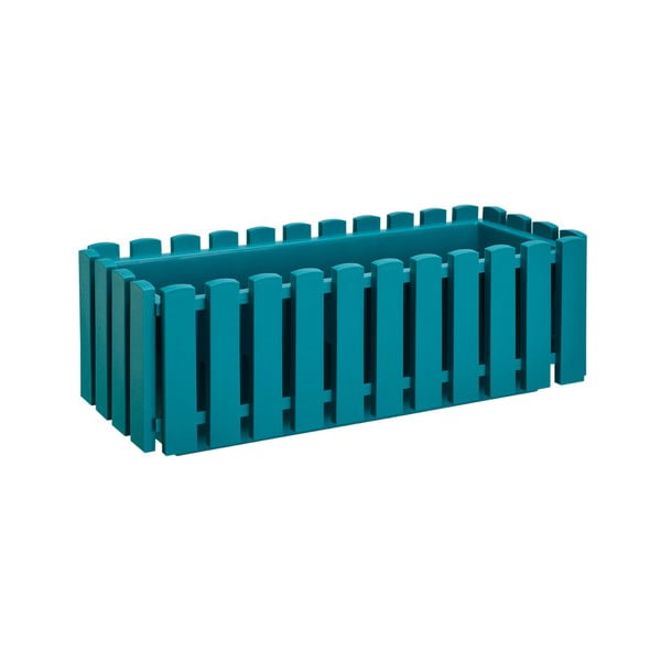 Tirkīza zila puķu kaste Gardenico Fency System, garums 50 cm