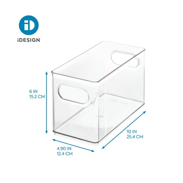Caurspīdīga uzglabāšanas kaste iDesign The Home Edit, 25,4 x 12,7 cm-image-4