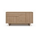 Dabīga toņa kumode ar ozolkoka imitāciju 146x76x45 cm Carpi – Marckeric