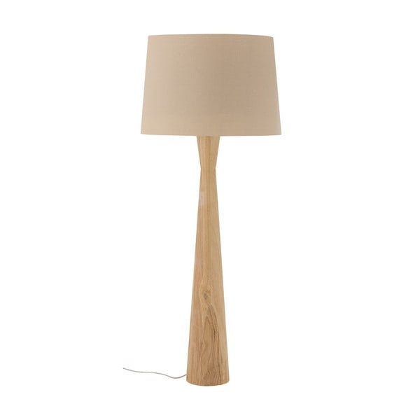 Bēša stāvlampa ar auduma abažūru (augstums 130 cm) Leonor – Bloomingville