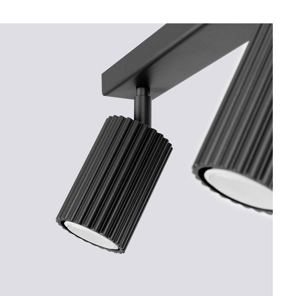 Melna prožektora tipa lampa 6,5x30 cm Gleam – Sollux-image-1