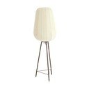Balta stāvlampa ar auduma abažūru (augstums 133 cm) Bibury – Light & Living