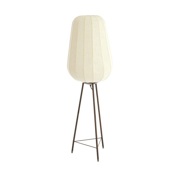 Balta stāvlampa ar auduma abažūru (augstums 133 cm) Bibury – Light & Living