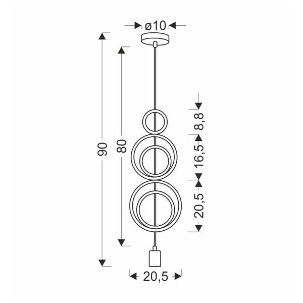 Balta/rozā bērnu lampa ar metāla abažūru Single – Candellux Lighting-image-2