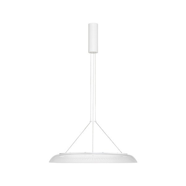 Matēti balta alumīnija LED piekaramā lampa ar akrila stikla abažūru ø 60 cm Mantle – Nova Luce