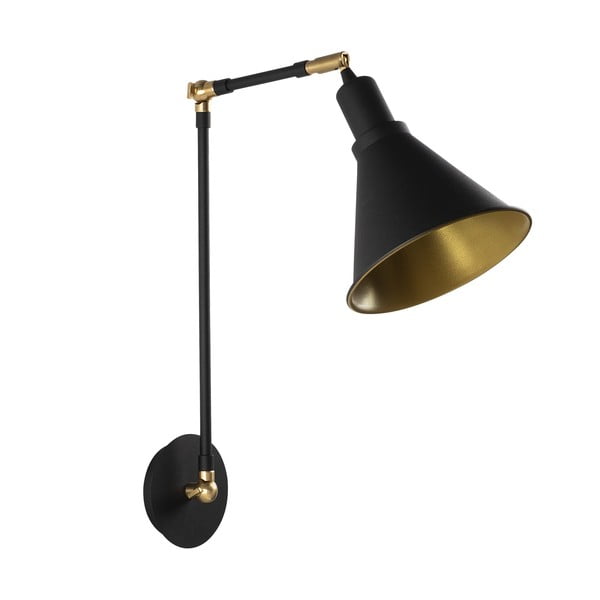 Melna sienas lampa Berceste – Opviq lights