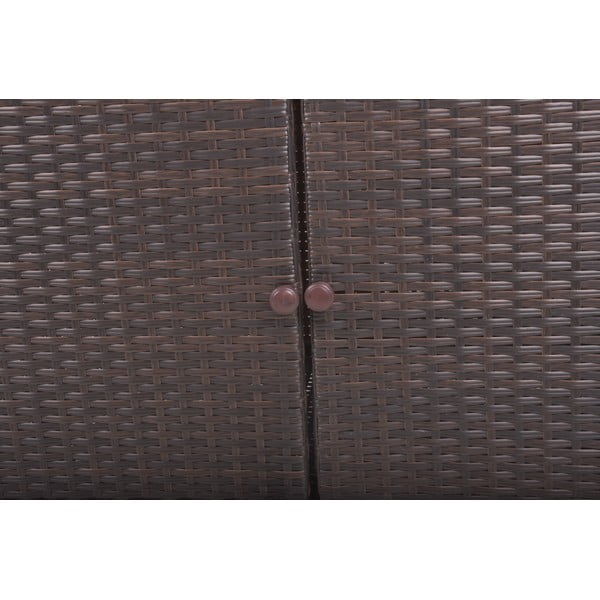 Mākslīgās rotangpalmas dārza sānu galdiņš 90x50 cm Padua – Garden Pleasure-image-4