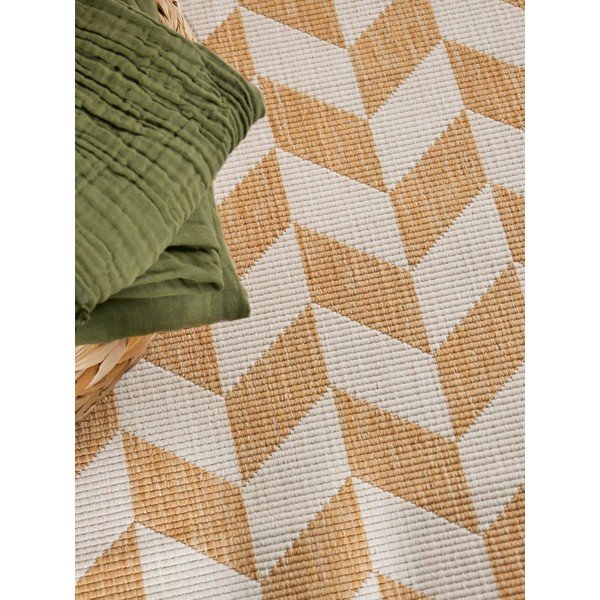 Okera dzeltens/krēmkrāsas iekštelpu un āra celiņa paklājs 80x200 cm Haringey Terrick – Ted Baker-image-3