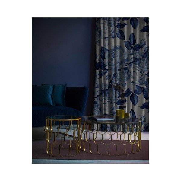 Samta aizkars Velvet Atelier Flowers, 140 x 260 cm-image-1