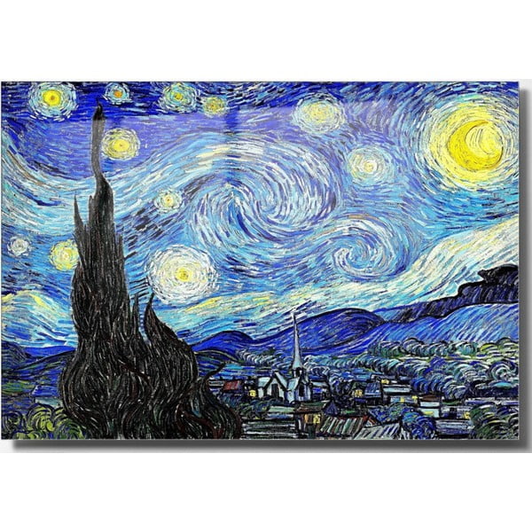 Stikla glezna 70x50 cm Vincent van Gogh – Wallity