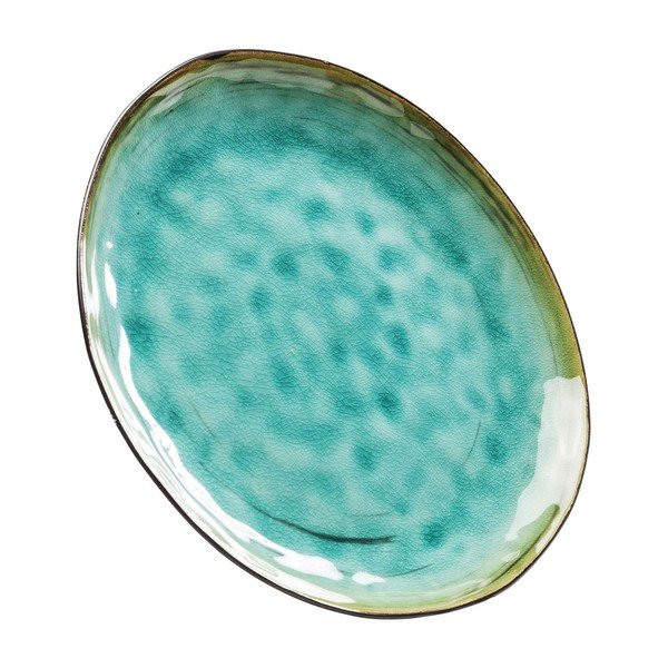 Akmensmasas šķīvis tirkīza krāsā Kare Design Vivido, Ø 26,8 cm-image-2