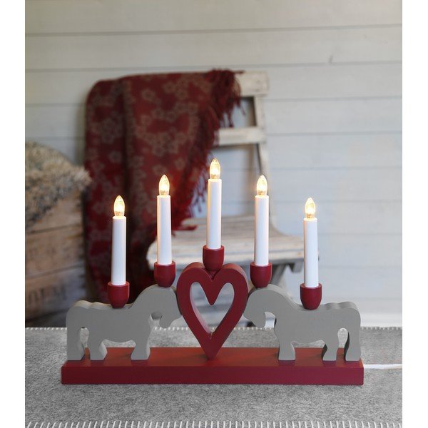 Sarkans Ziemassvētku gaismas dekors Leksand – Star Trading-image-3