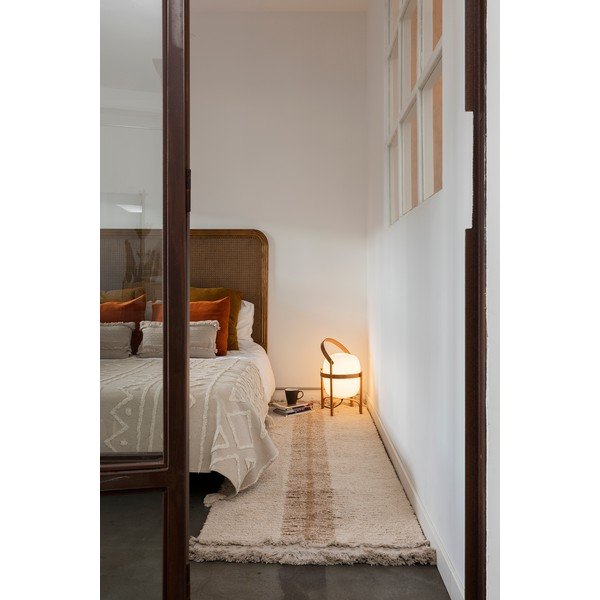 Ķieģeļu sarkans/bēšs kokvilnas celiņa paklājs 80x230 cm Duetto Toffee – Lorena Canals-image-4