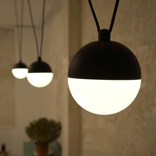 Melns piekaramais gaismeklis SULION Eclipse, augstums 100 cm-image-3