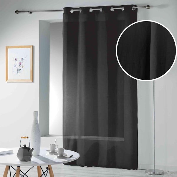 Melns dienas aizkars 140x280 cm Telma – douceur d'intérieur-image-3