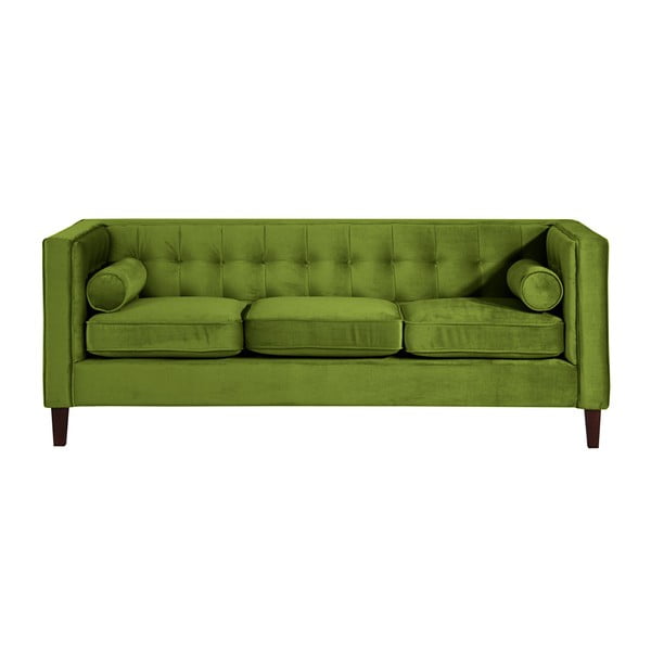 Olīvzaļš dīvāns Max Winzer Jeronimo, 215 cm