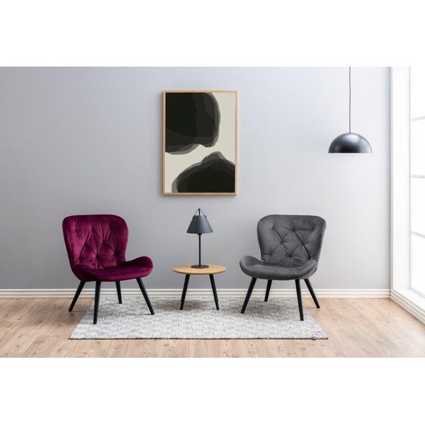Actona Batilda pelēks polsterēts krēsls-image-1