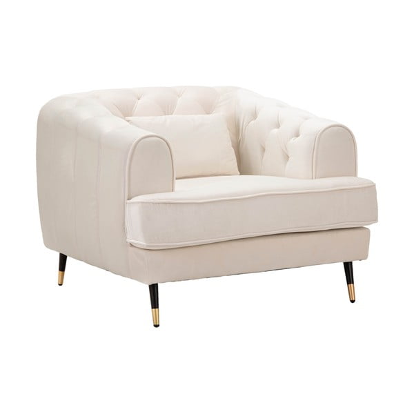 Krēmkrāsas atpūtas krēsls Praga – Mauro Ferretti