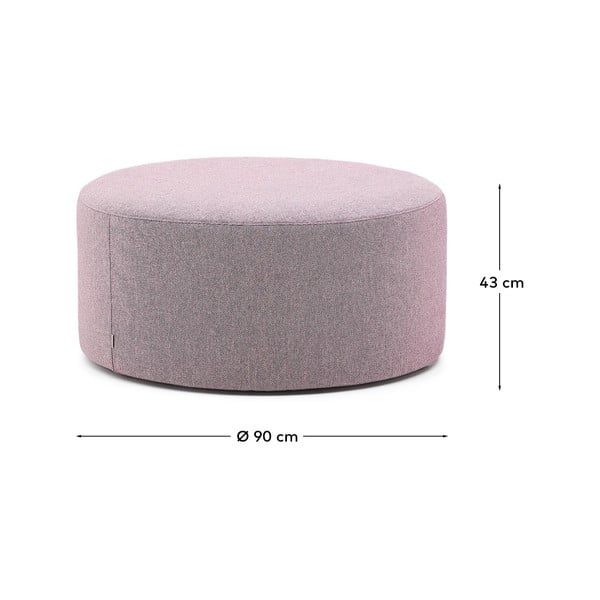 Violets pufs Kaeli – Kave Home-image-4