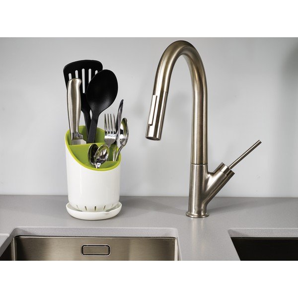 Balti zaļš virtuves piederumu žāvētājs Joseph Joseph Dock-image-3