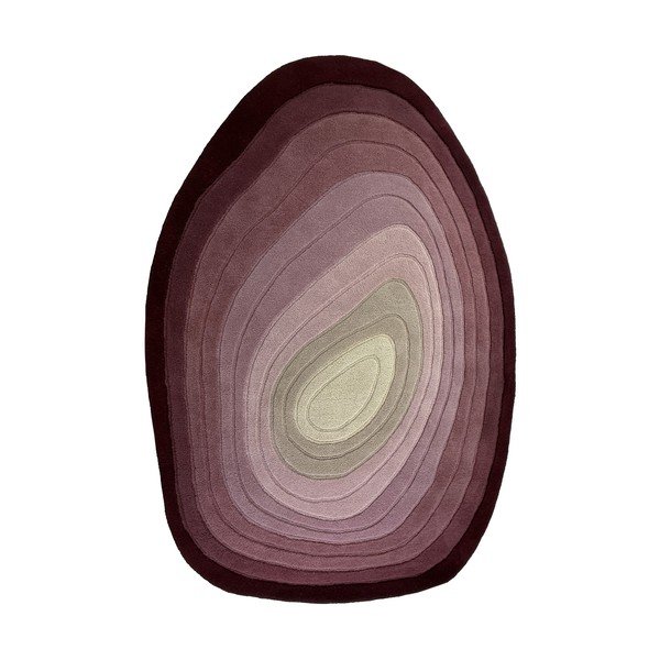 Violets ar rokām darināts vilnas paklājs 200x290 cm Puddle Ombre  – Flair Rugs