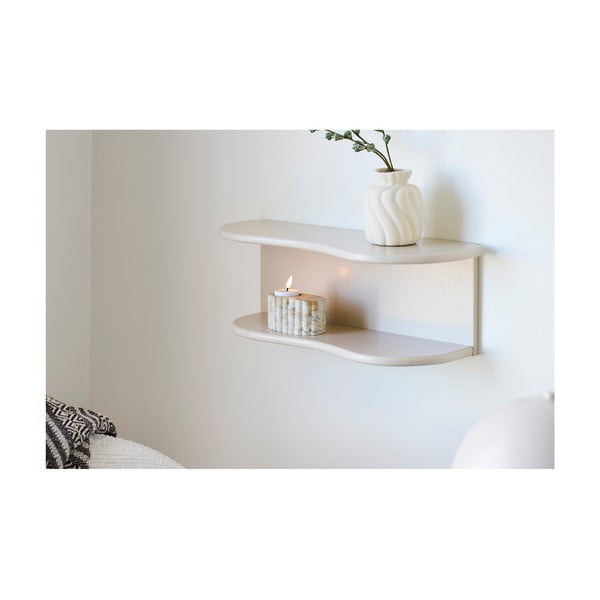 Bēšs daudzlīmeņu sienas plaukts 44 cm Botta – House Nordic-image-1