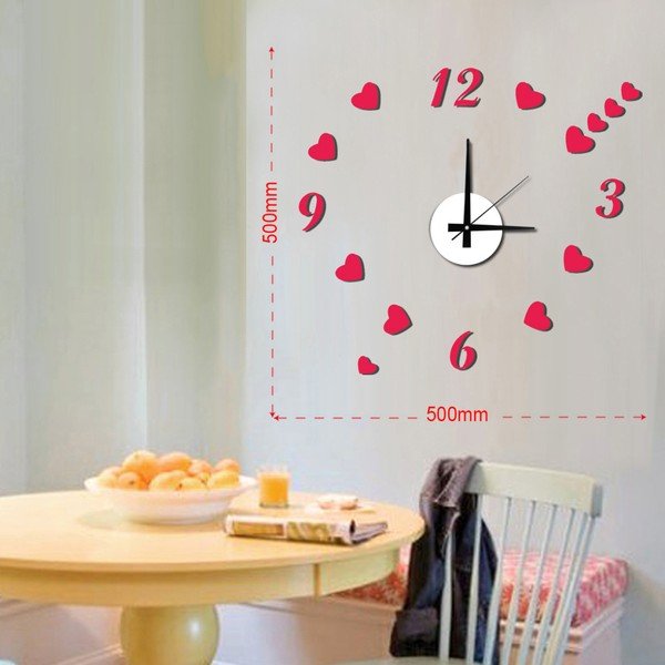 Mauro Ferretti Sienas pulkstenis Hearts, ⌀ 50 cm-image-1